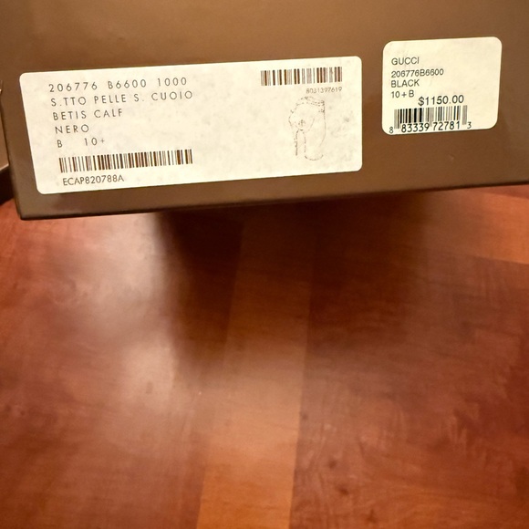 Gucci S.TTO Pelle's Cuoio betis calf ankle boots in "nero" size 10.5 - Picture 10 of 13